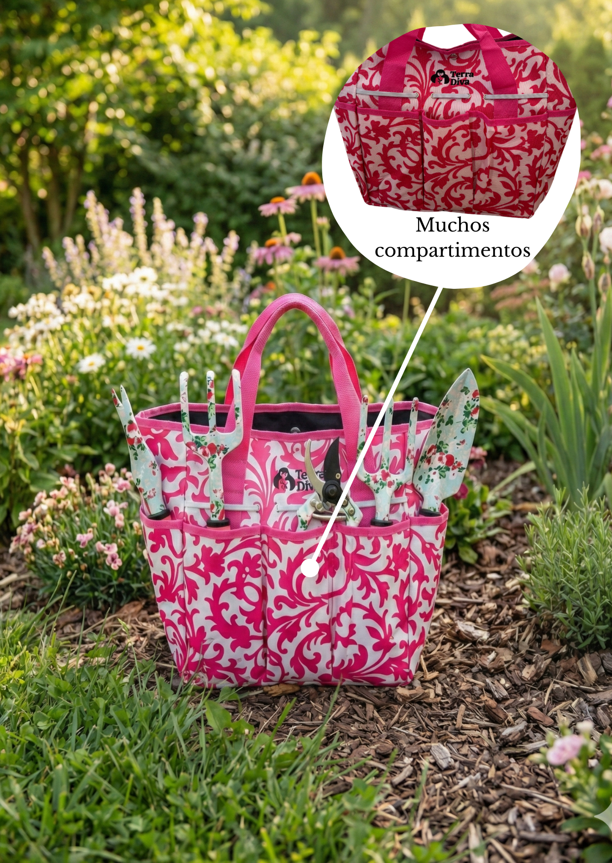 Kit Jardineria Modelo Carmel 9 componentes herramientas manuales-2