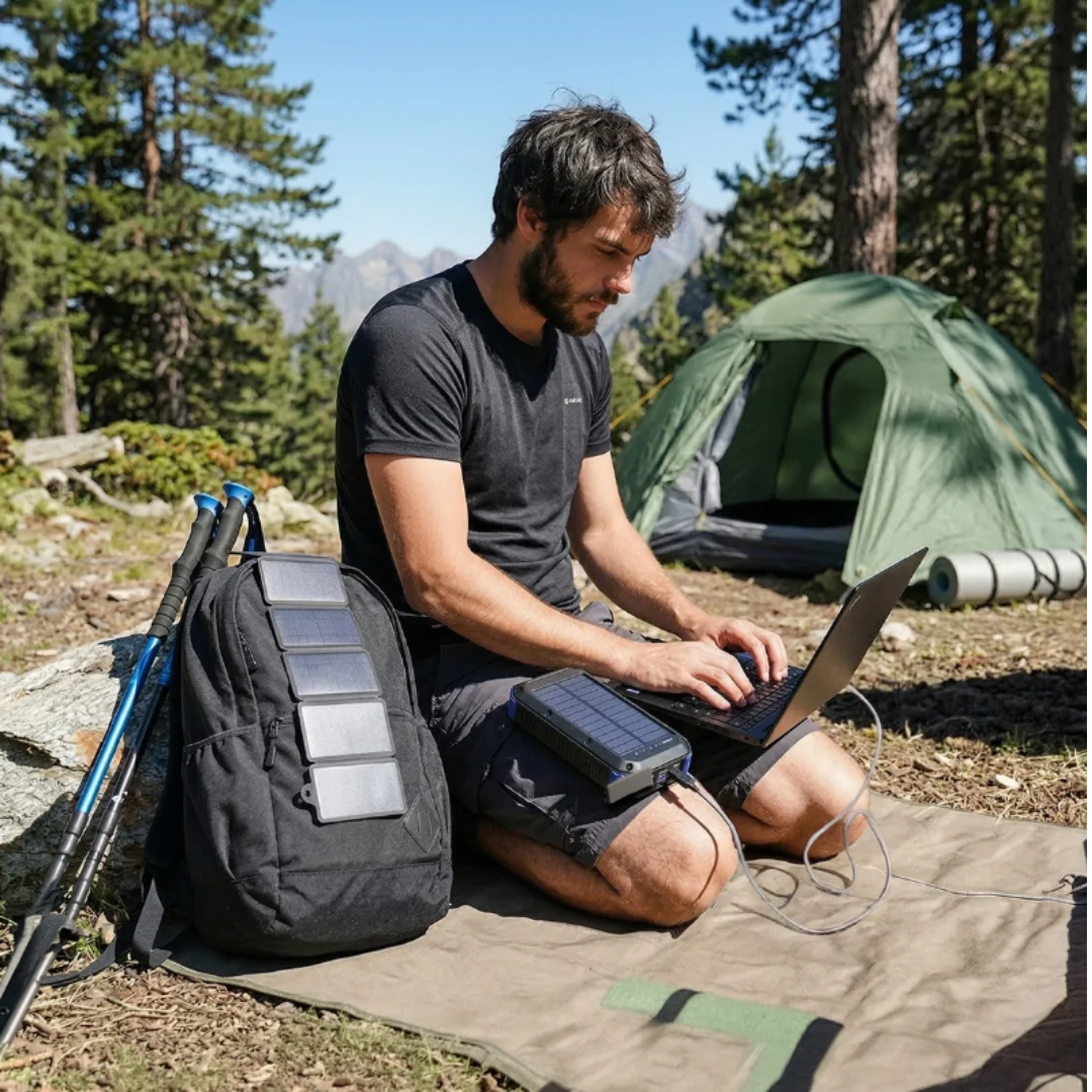 Pack Cargador Power Bank 30 000mah Panel Solar 10w-3