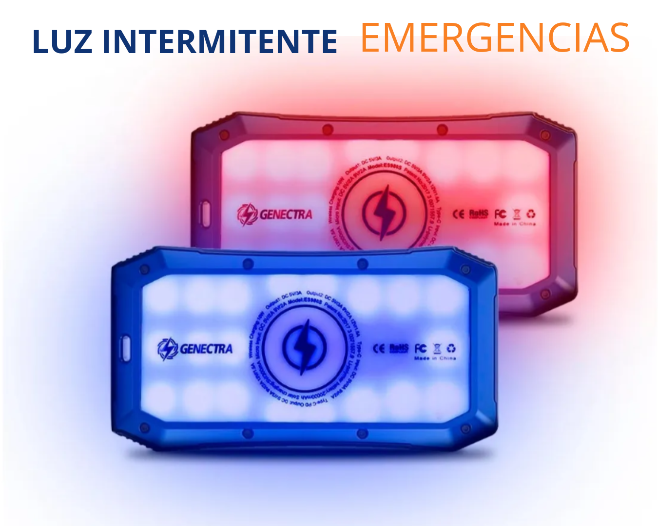 Power Bank Bateria Solar Cargador Portátil 20.000mah Azul-6