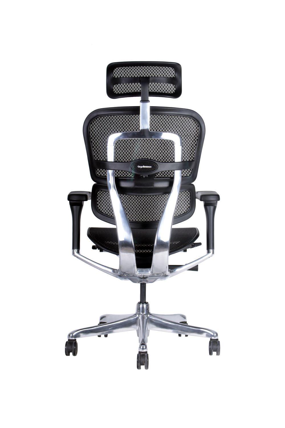 Silla ejecutiva ergonómica Ergohuman Malla Negra-3