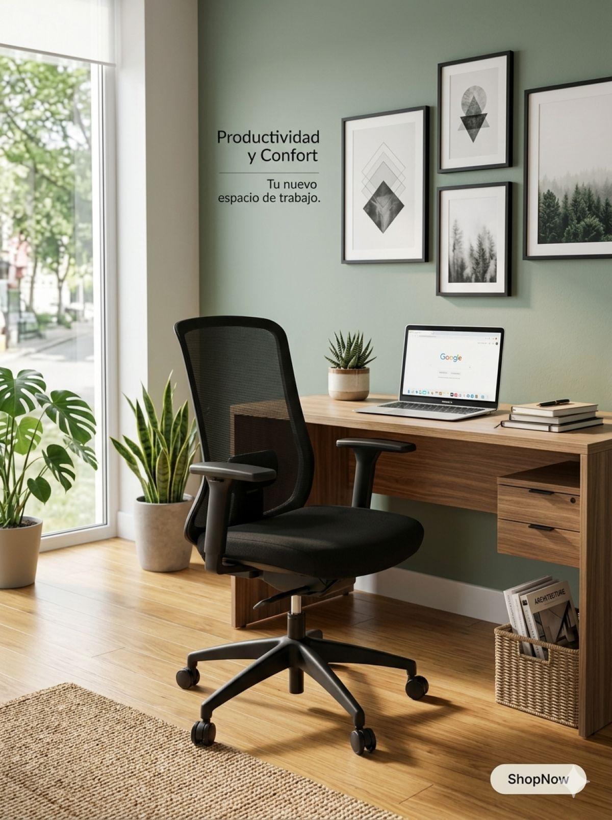 Silla Ergonomica Dalia Mecanismo Autopesante y Brazos 3D-4