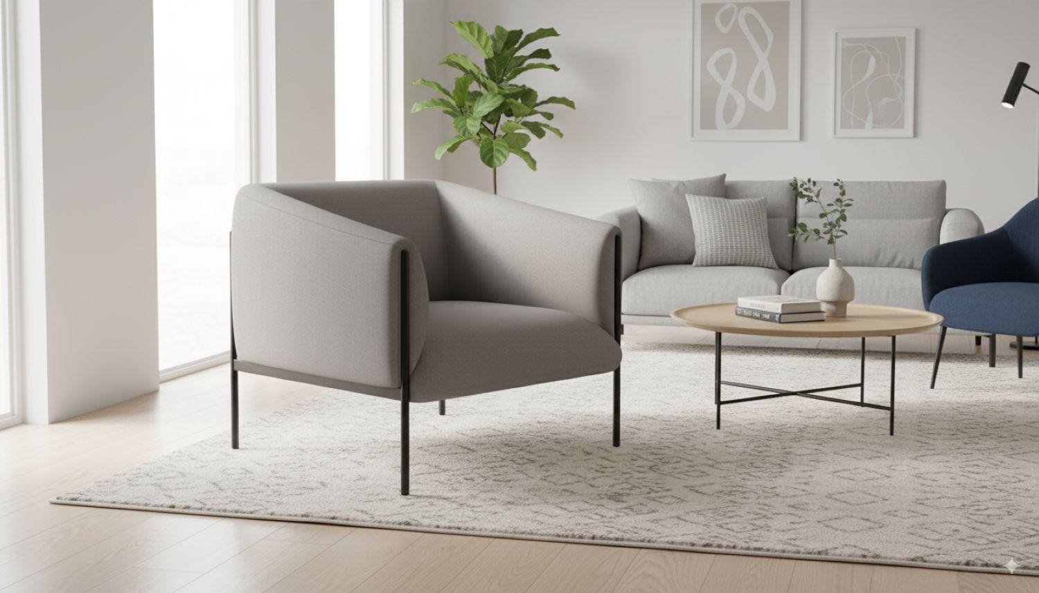 Sofa Alfa 1 Cuerpo Tela-2