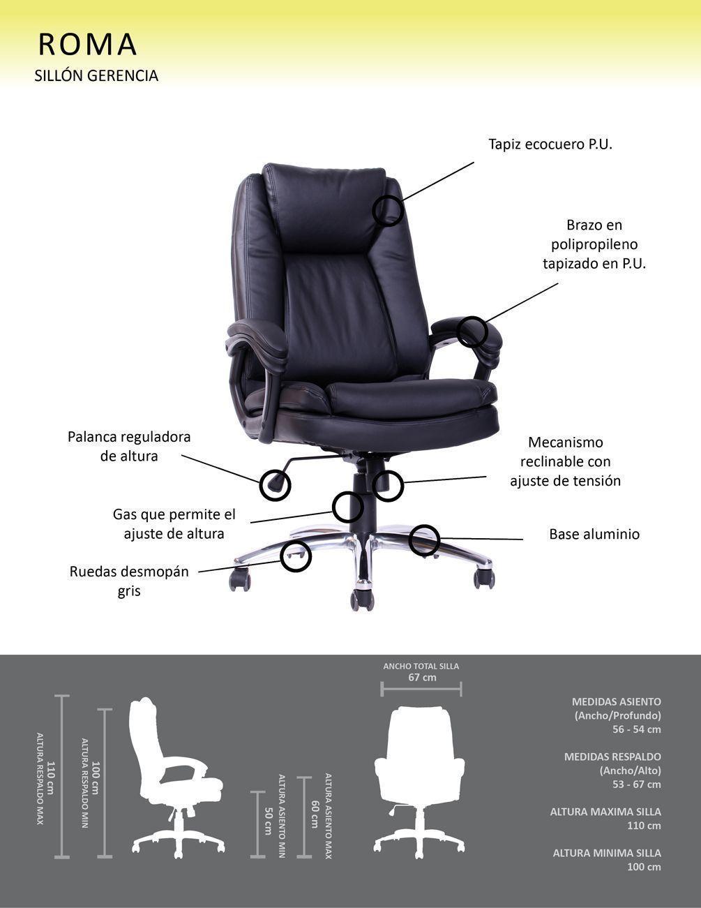 Silla ejecutiva escritorio Rothemburg-2