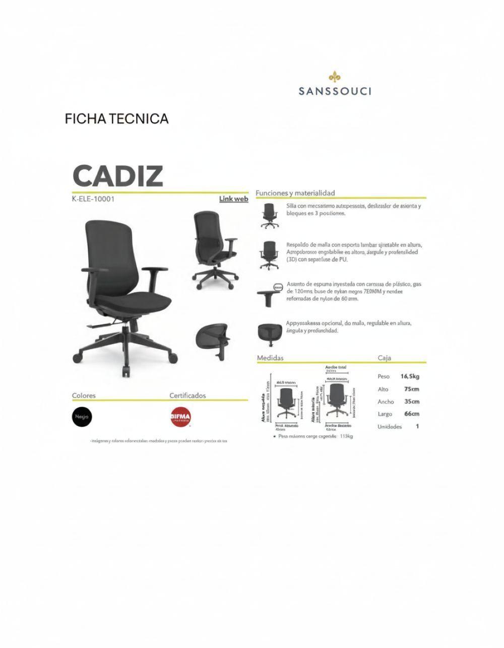 Silla escritorio Home Office Cadiz-4