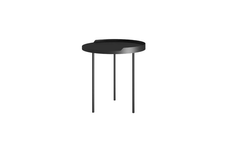 Mesa de diseño Orion Redonda Negra 45cm-0