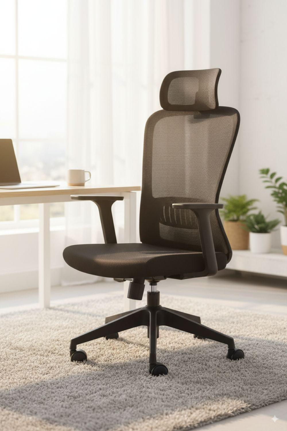 Silla de escritorio Samba - ergonómica - soporte lumbar - ideal Teletrabajo-4