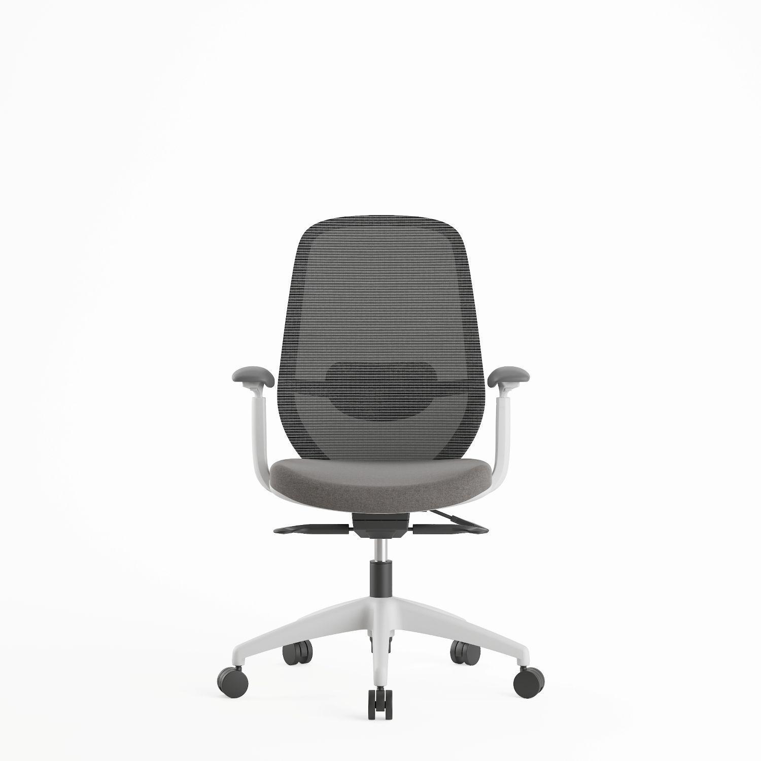 Silla escritorio Home Office Budi Gris-2