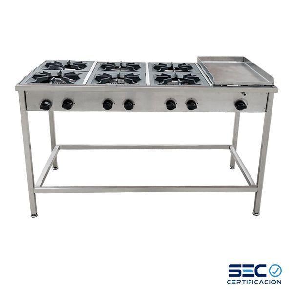 Anafe Cocina 6 Platos Churrasquera Cousi o Certificada Sec-1