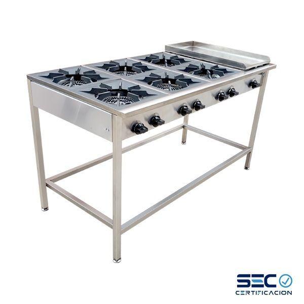 Anafe Cocina 6 Platos Churrasquera Cousi o Certificada Sec-2
