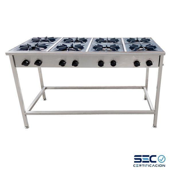 Cocina Industrial Anafe A Gas Con 8 Platos-2