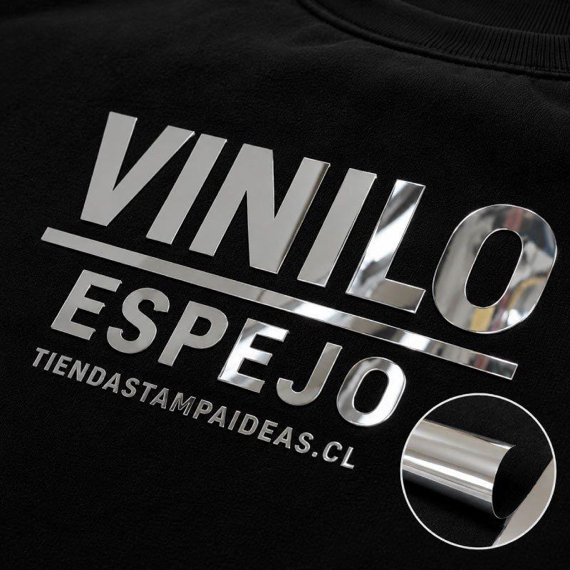 Vinilo Textil Espejo Plateado Para Prendas Lámina 30x50 Cm-1