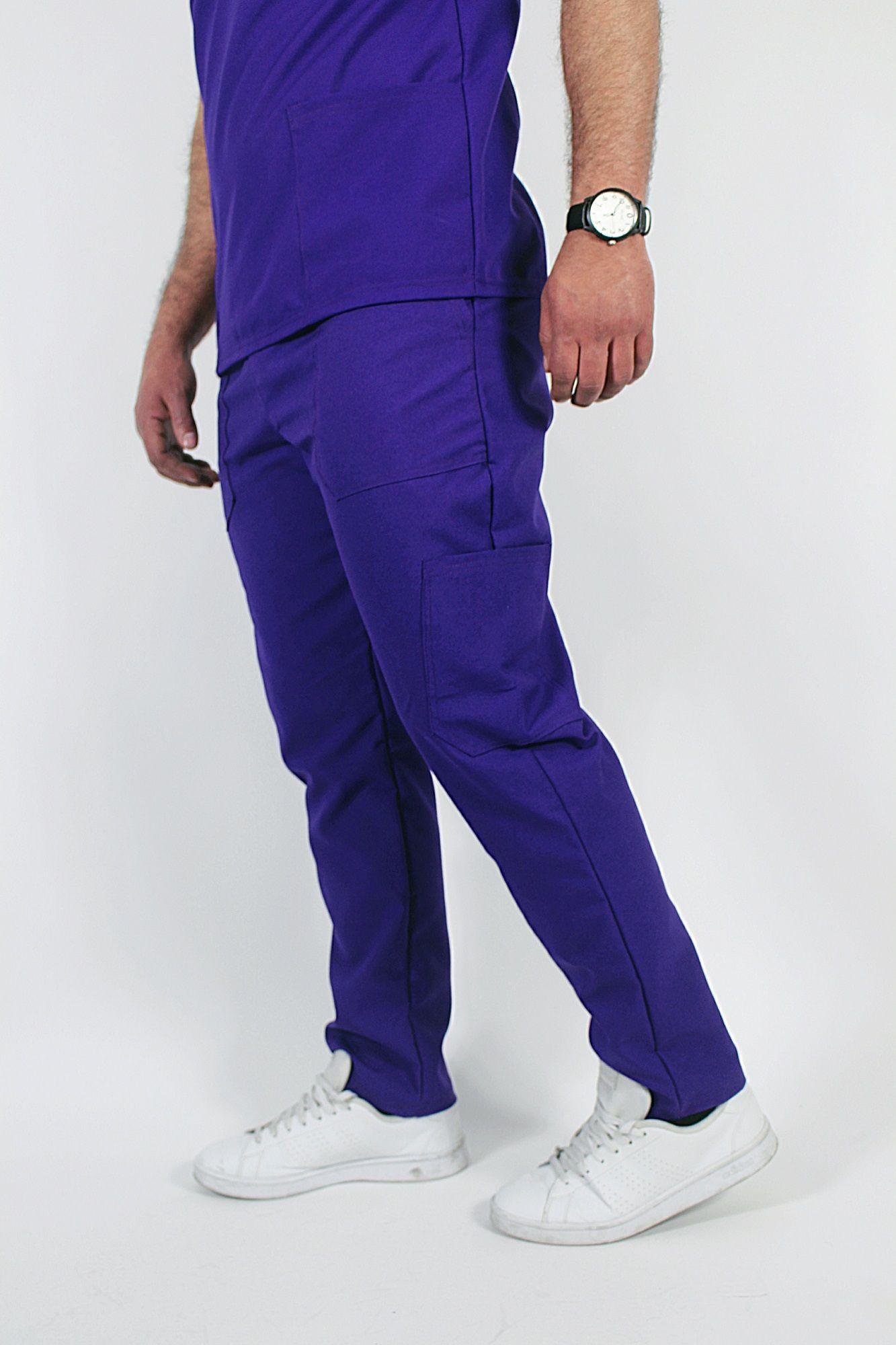 Pantalón Clínico Recto Antibacterial y Antifluidos Violeta-0
