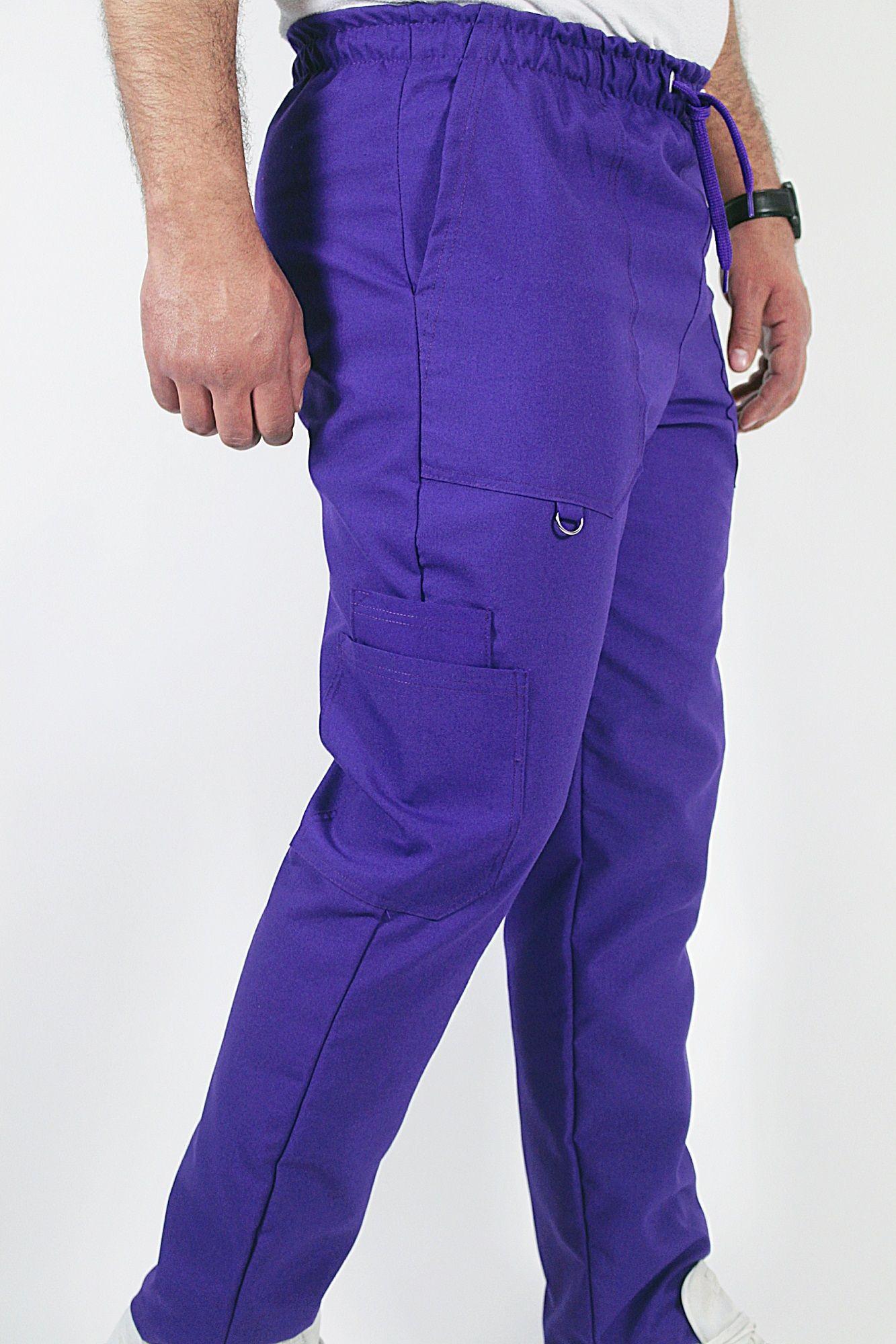 Pantalón Clínico Recto Antibacterial y Antifluidos Violeta-6