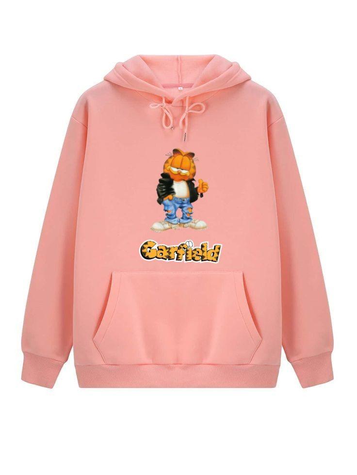 Poleron Garfield Rosa-0