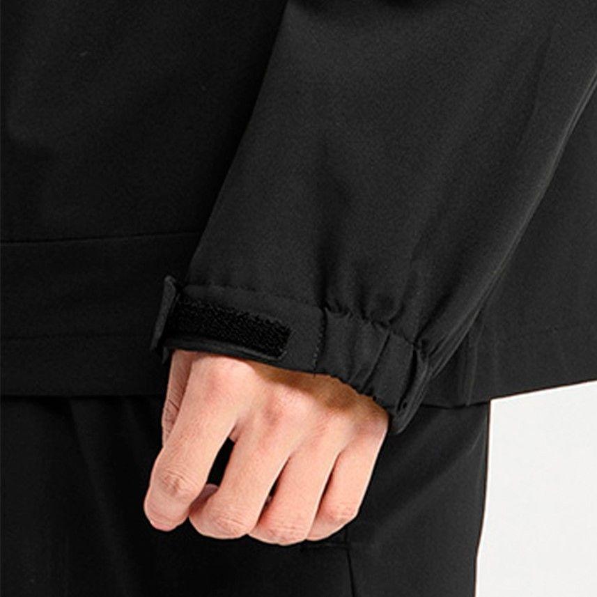 Cortaviento Impermeable Urbano Hombre Negro-1