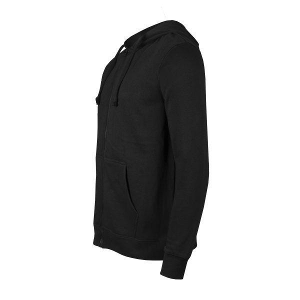 Polerón Canguro Con Cierre Unisex Negro-1