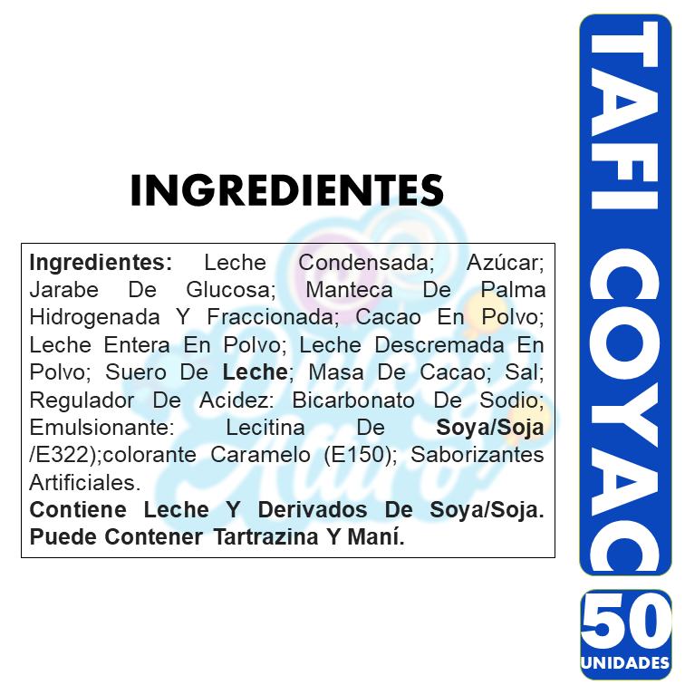Coyacs Tafi De Arcor (Bolsa Con 50 Chupetes)-1