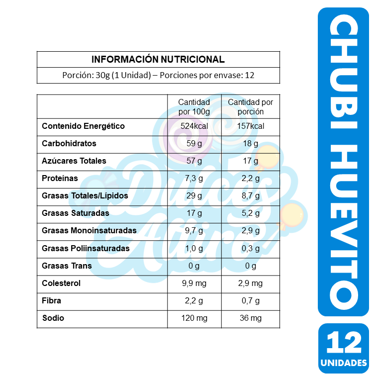 Huevo Grande De Chubi - Con Chubis Dentro (Caja Con 12 Un)-2