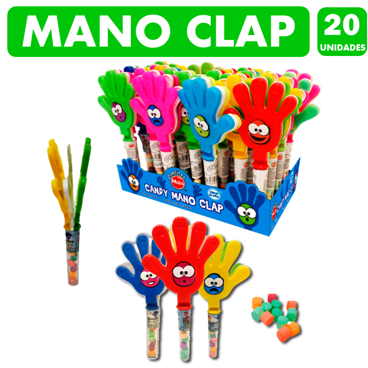 Dulces Candy Mano Clap - Libre De Sellos (display De 20 Uni)-0