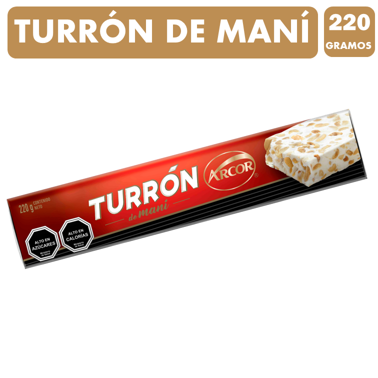 Barra De Turron Mani De Arcor - Turron Largo(Barra Con 220G)-0
