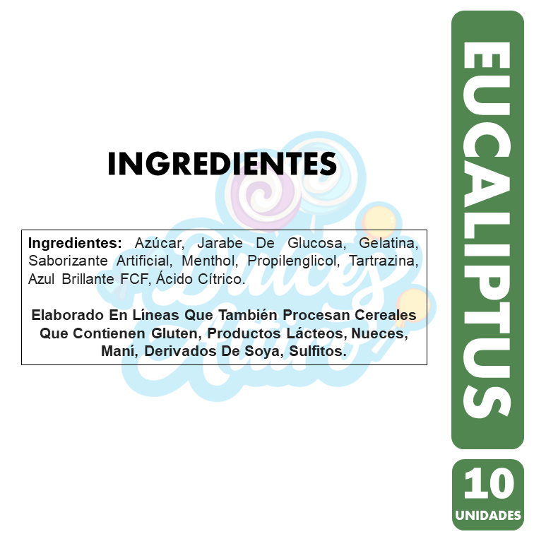 Gomitas Sabor Eucaliptus Menthol Serrano (Pack Con 10 Uni)-1