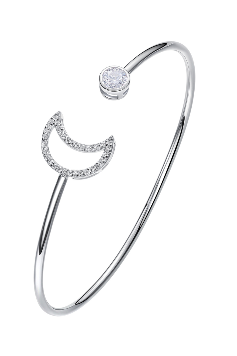 PULSERA MUJER PLATA ITALIANA MOON-0