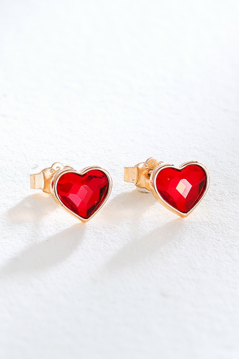 Aros Vanité Nice Red Rose Plata Italiana-1
