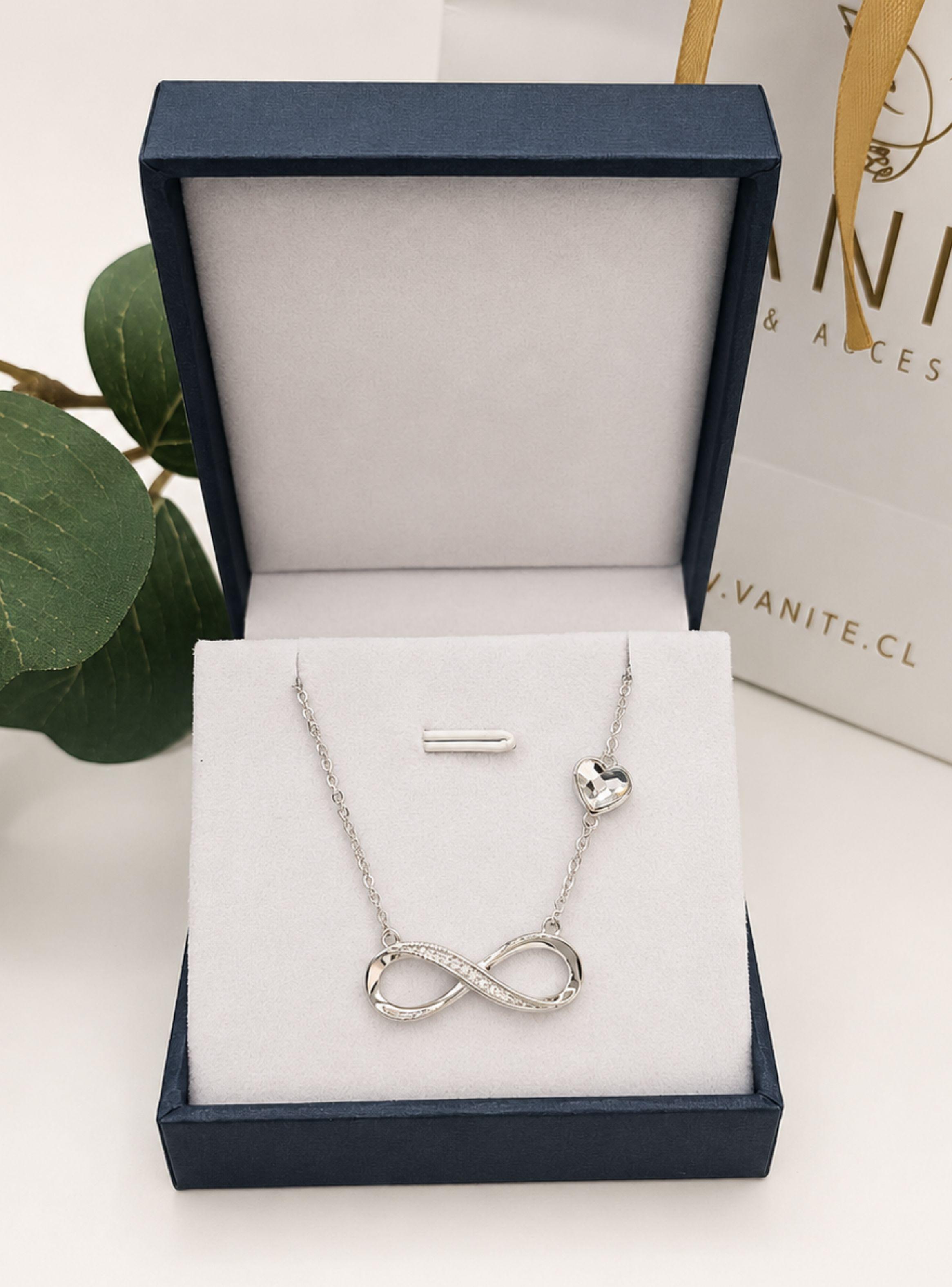 Collar Mujer Plata Italiana Nice You White-2
