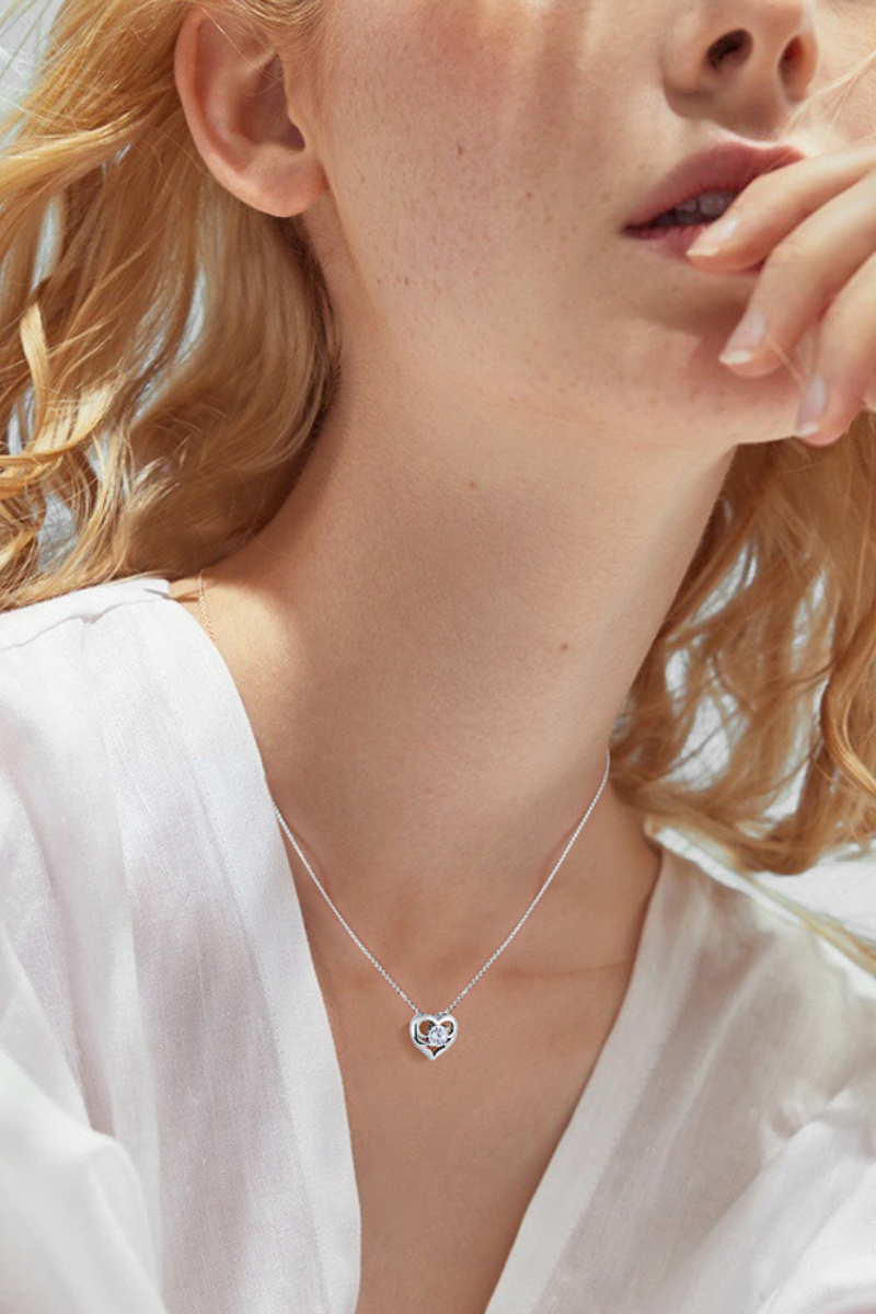 Collar Vanité Bonny White Plata Italiana-2