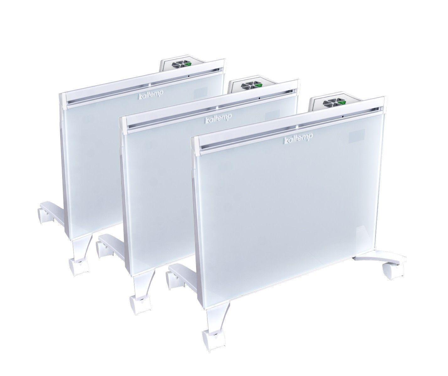 Pack 3 Convectores eléctrico Wally Glass 1000-0
