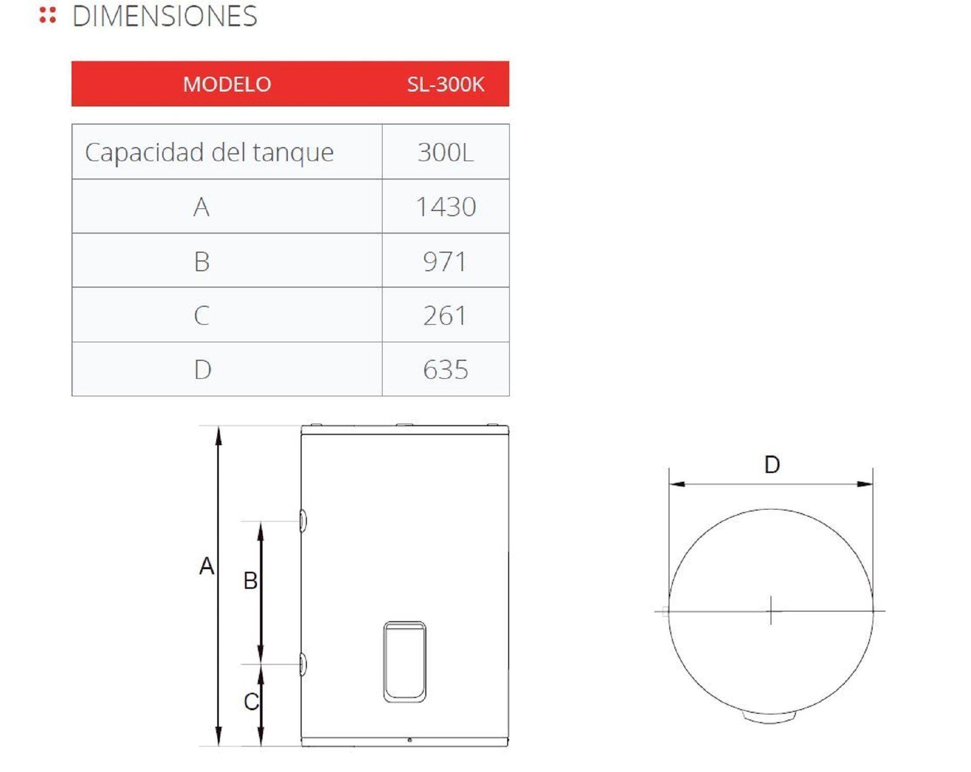 Termo Eléctrico de Agua 300Lts Kaltemp-5