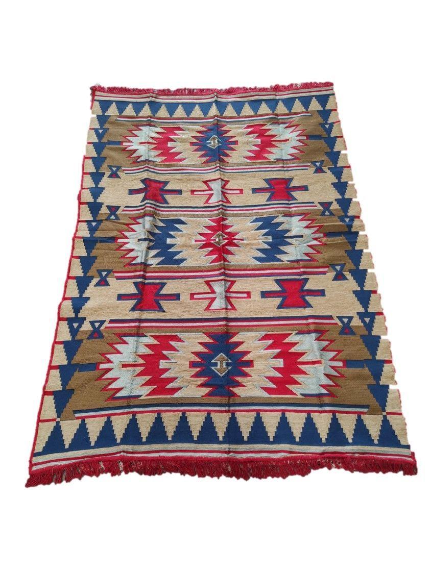 ALFOMBRA ZAGORA ROJO Y AZUL ATATURK 170X240-0