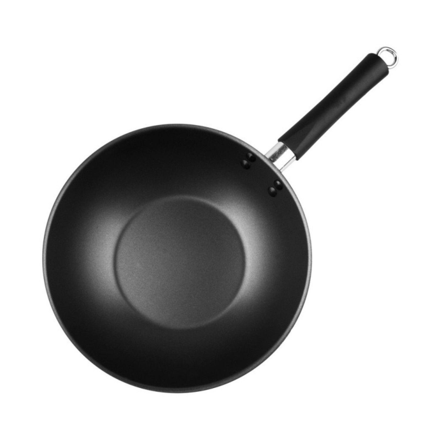 Wok Acero con Antiadherente 28x8,5cm Lacor-2