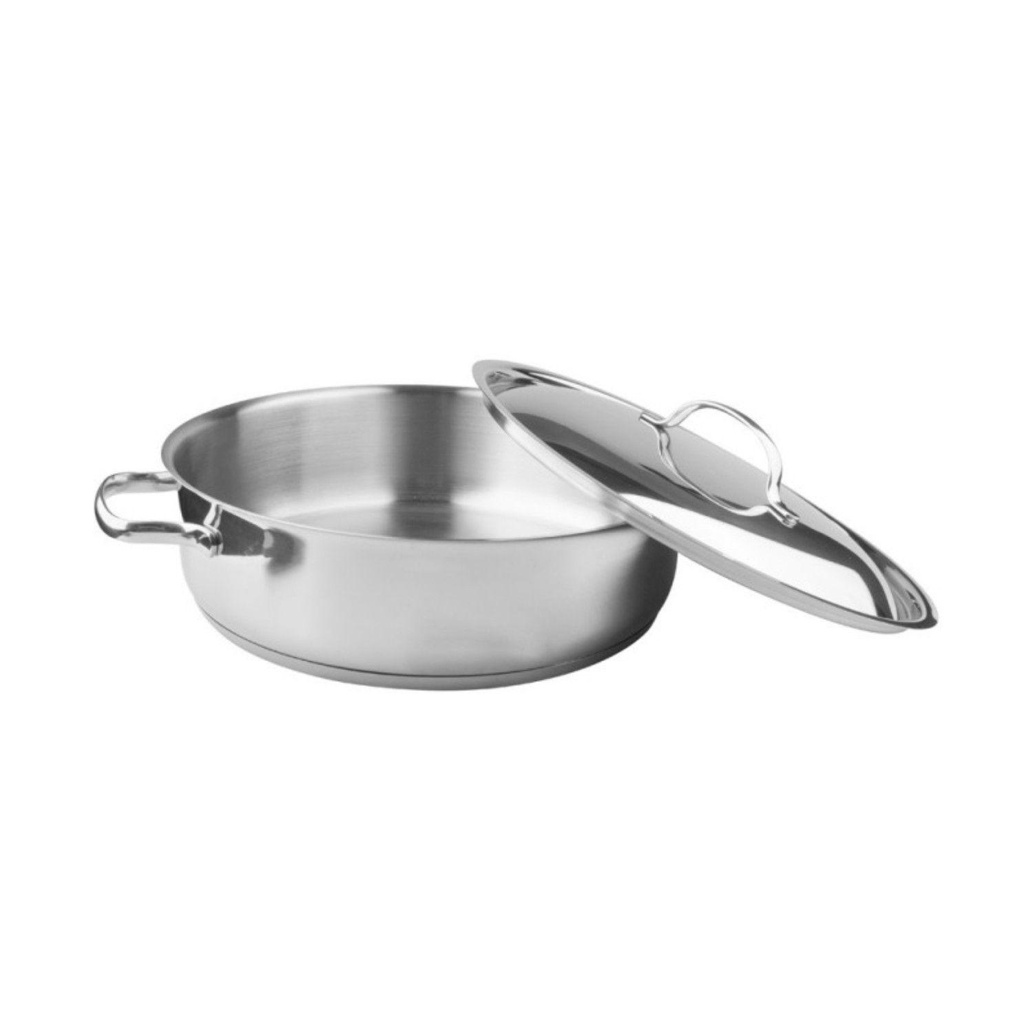 Arrocera con Tapa 4,5lt Acero Inoxidable 28x8cm Lacor-2