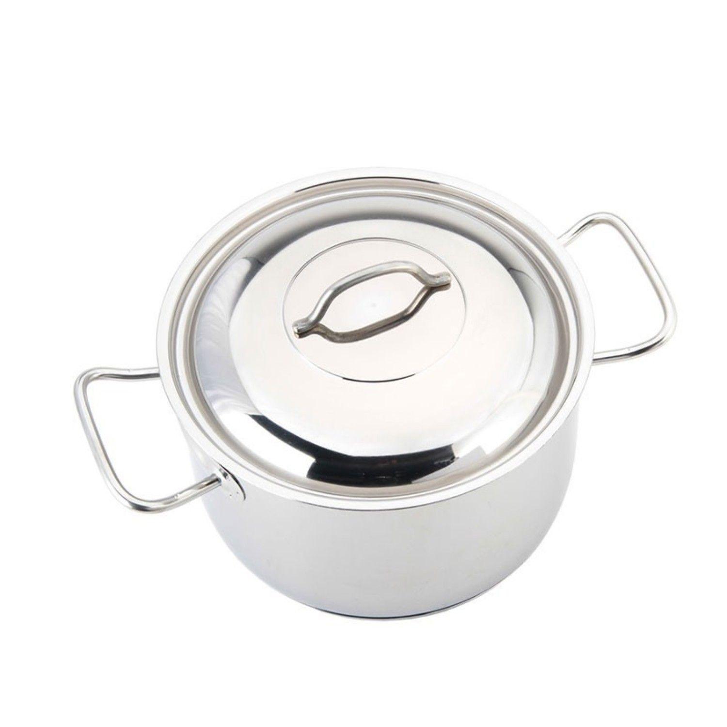 Olla con Tapa y Asas 6,5lt Acero Inoxidable 24x15cm Lacor-2
