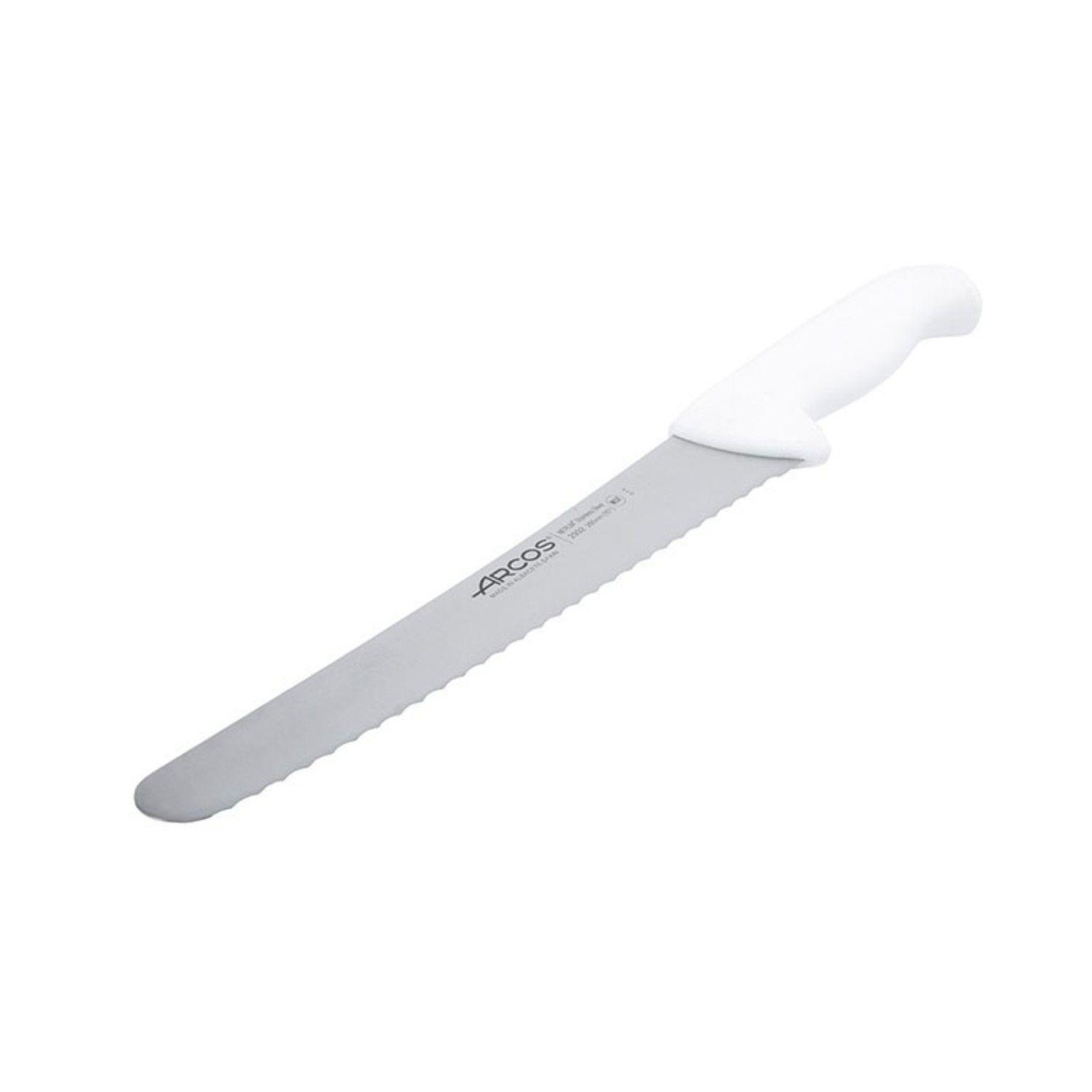 Cuchillo Sierra Pastelero Mango Blanco 25cm Arcos-2