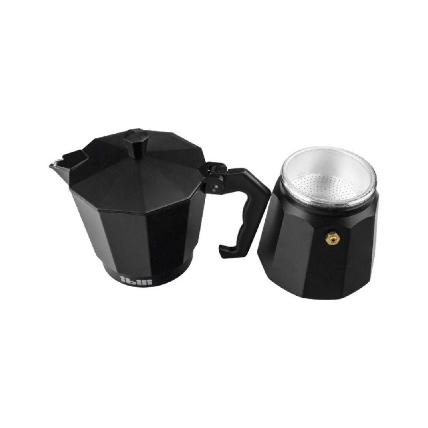 Cafetera Italiana Express Aluminio 0,3lt Negro Ibili-2