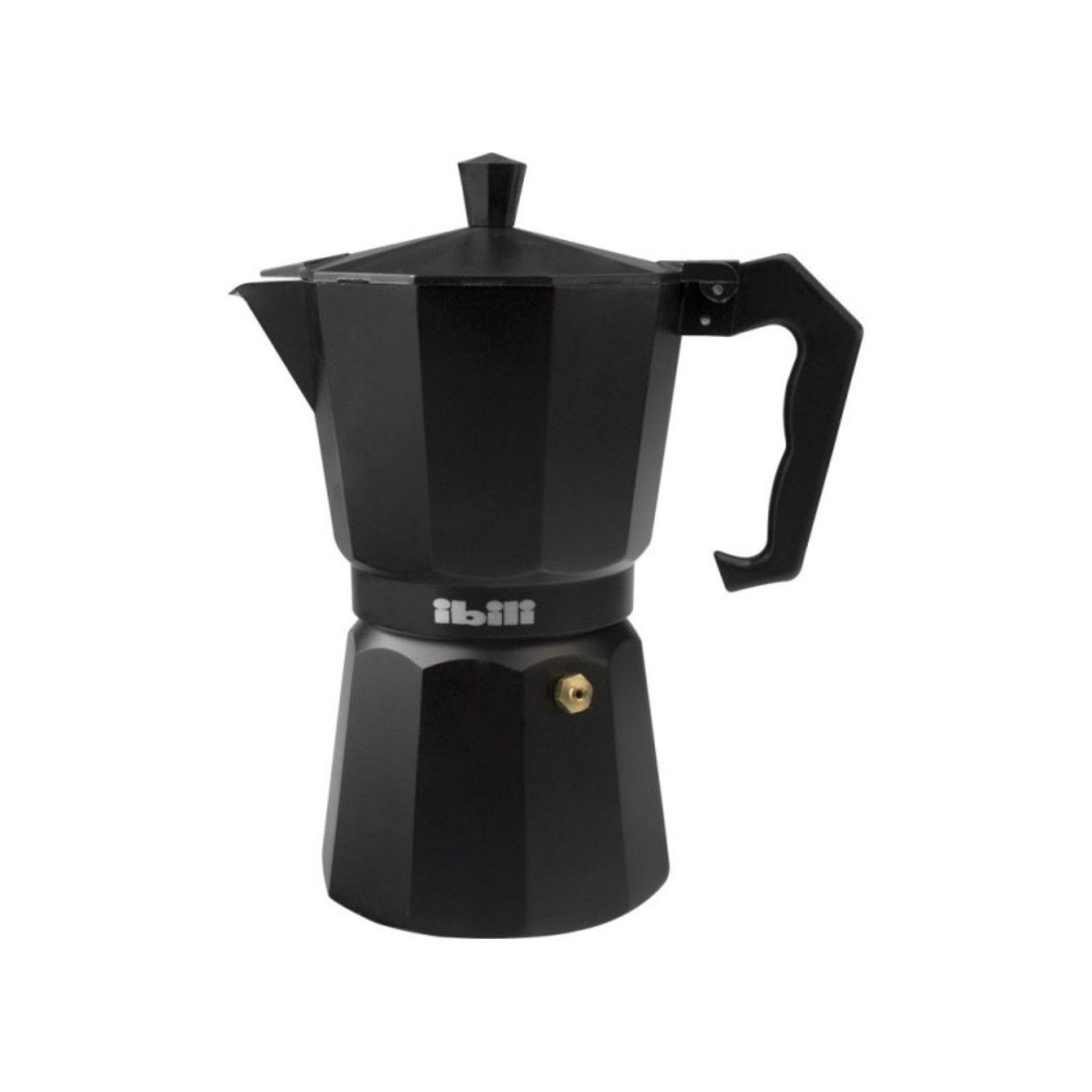 Cafetera Italiana Express Aluminio 0,3lt Negro Ibili-3