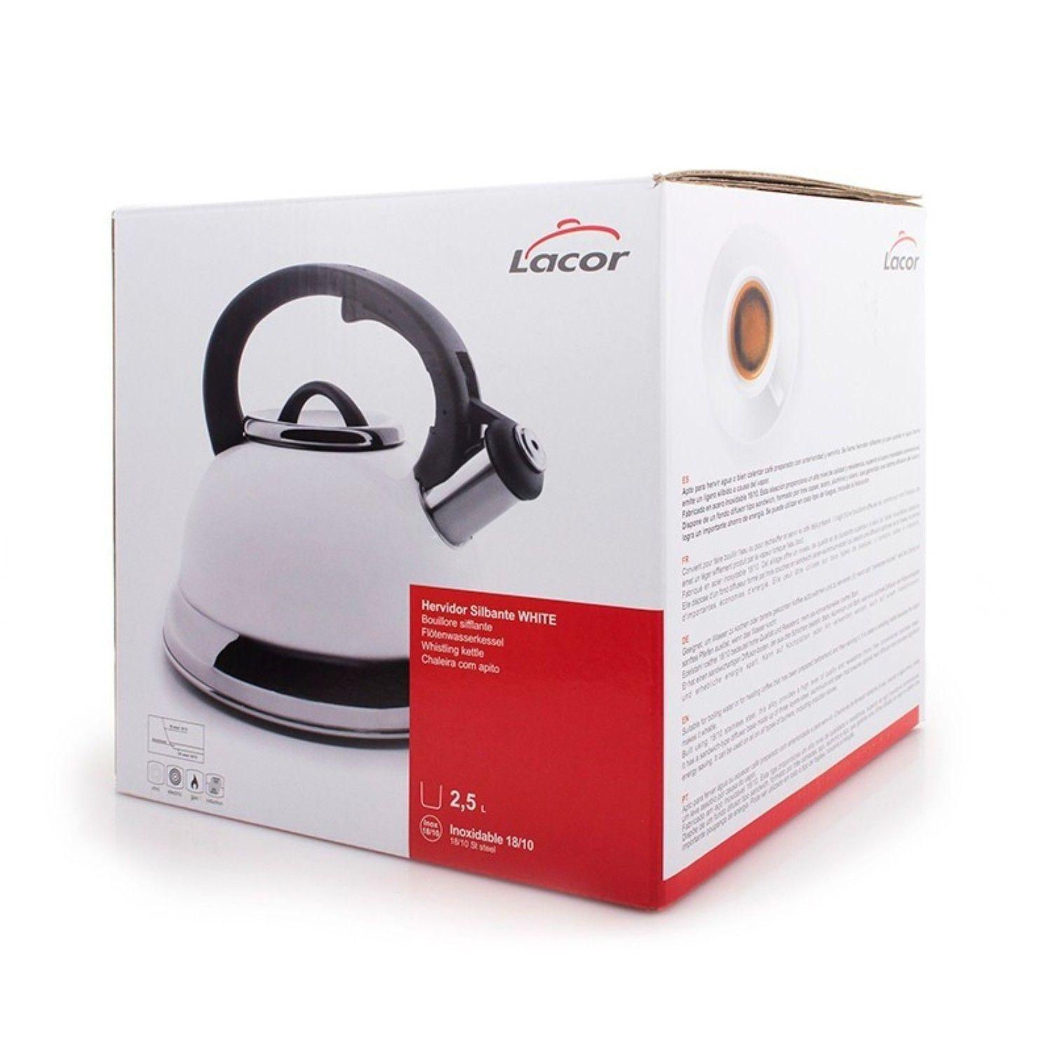 Tetera 2,5lt Blanca Lacor-1