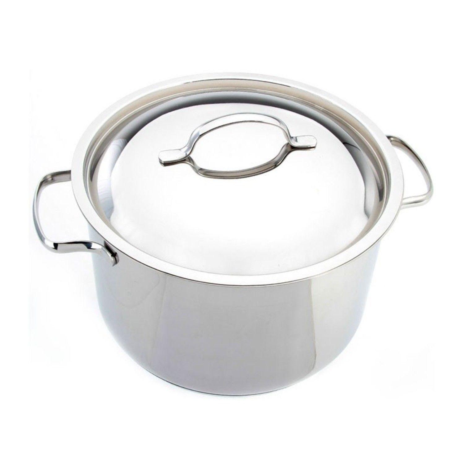Olla Recta con Tapa 6,5lt Acero Inoxidable 24cm Basic Lacor-2