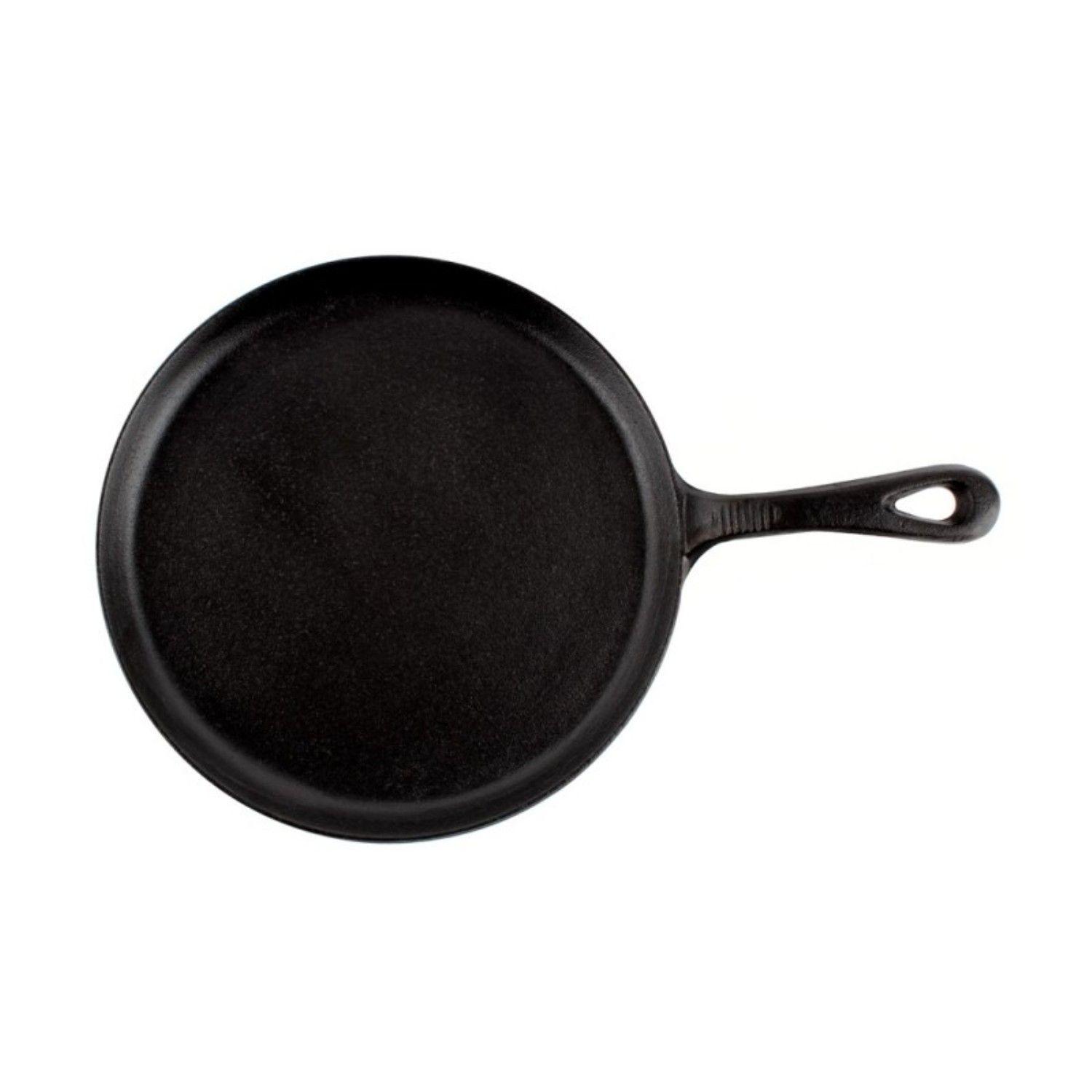 Sartén Fierro Plano 25cm Negro Lugano-2