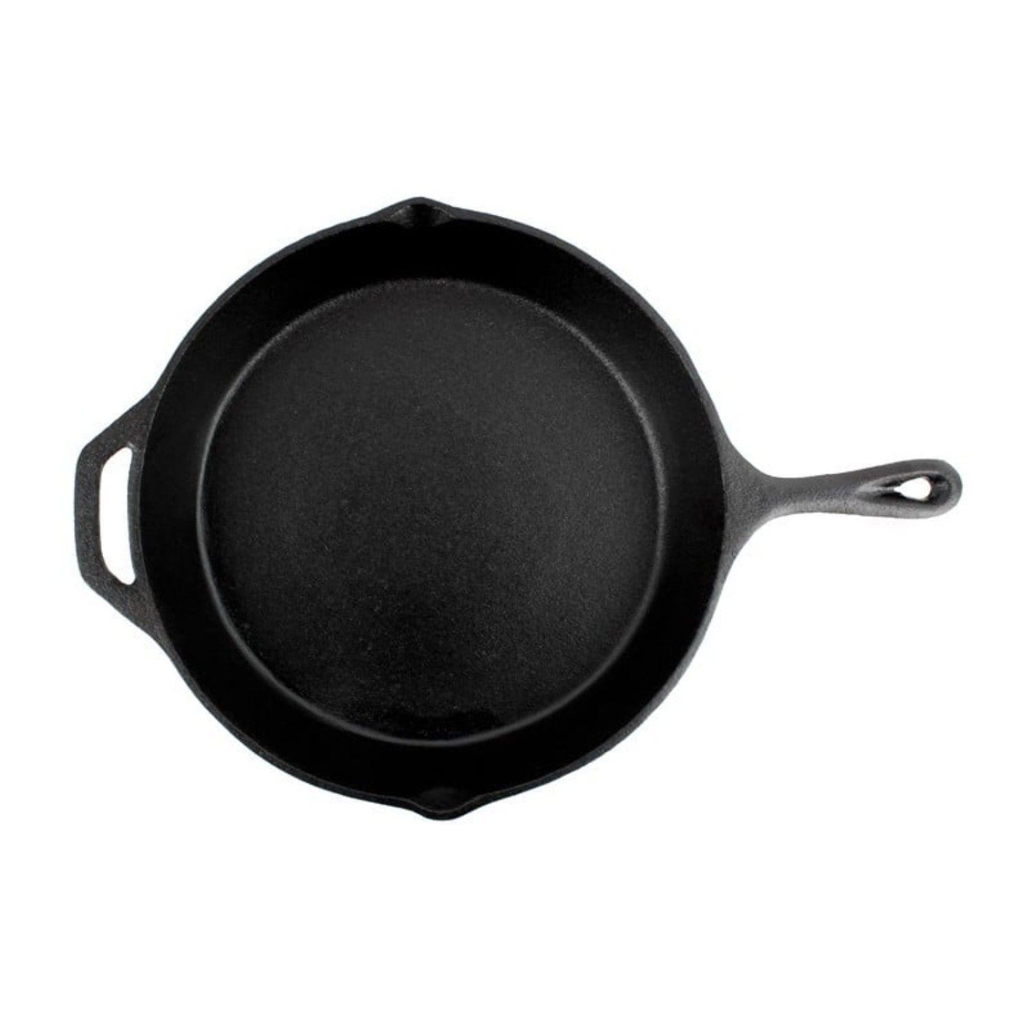 Sartén Fierro Fundido 30cm Negro Lugano-2