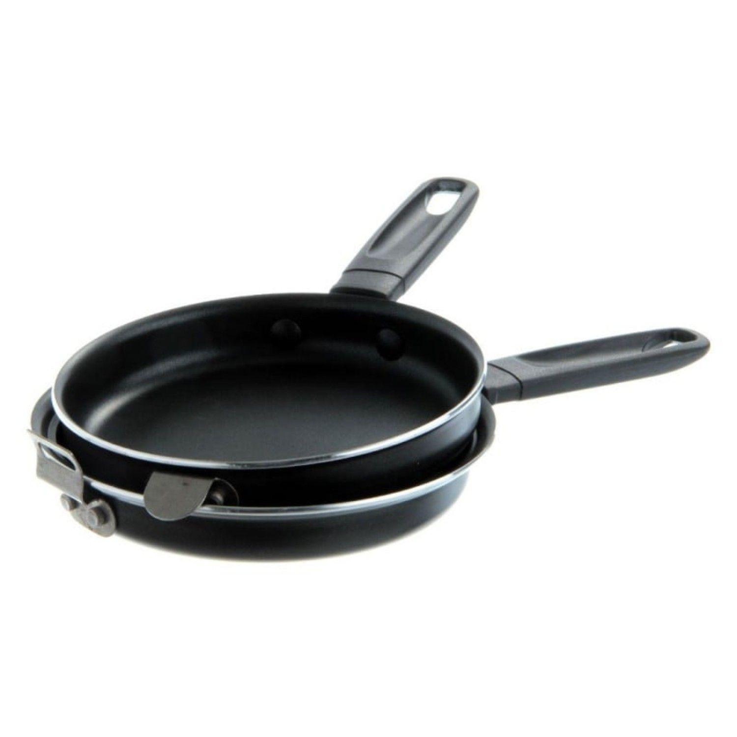 Sartén Doble Antiadherente 14cm Negro Indubasic Ibili-2