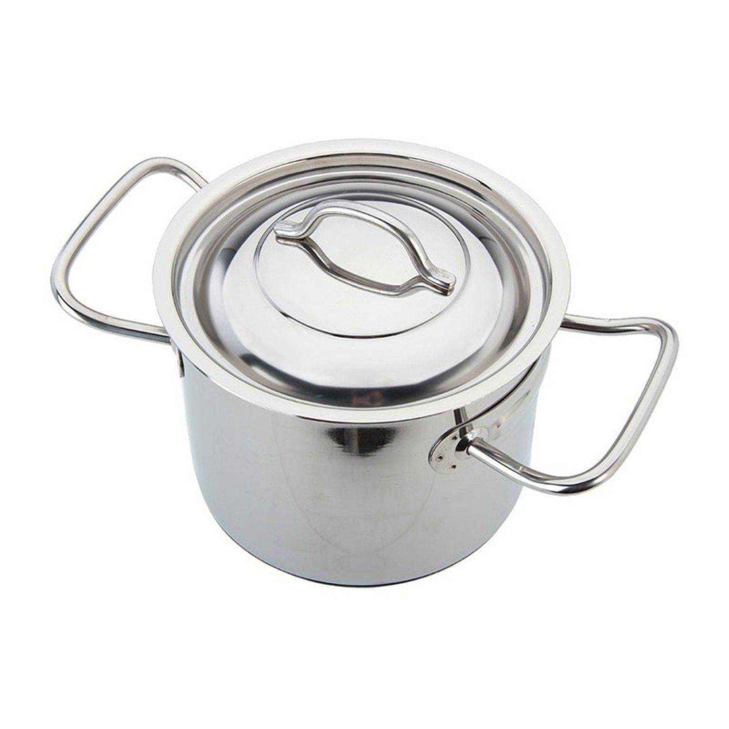 Olla con Asa y Tapa 2,5lt Acero Inoxidable 16x3cm Lacor-2