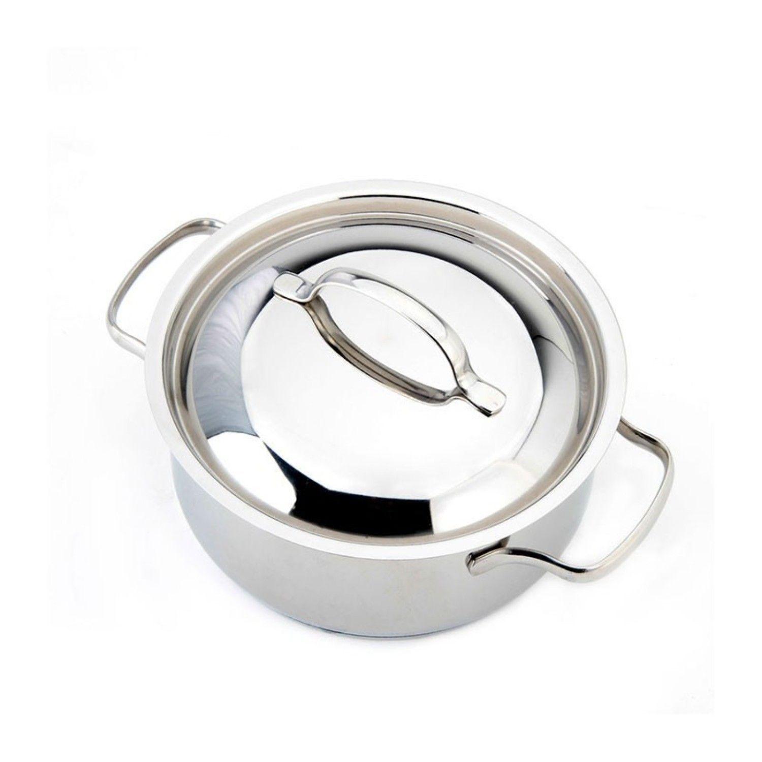 Cacerola con Tapa 2,5lt Acero Inoxidable Basic Lacor-2