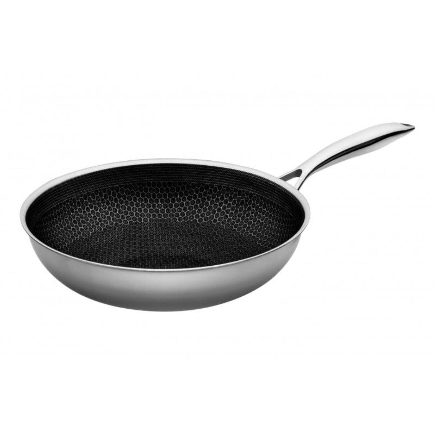 Wok Acero Inoxidable Bee 30cm Roichen-2