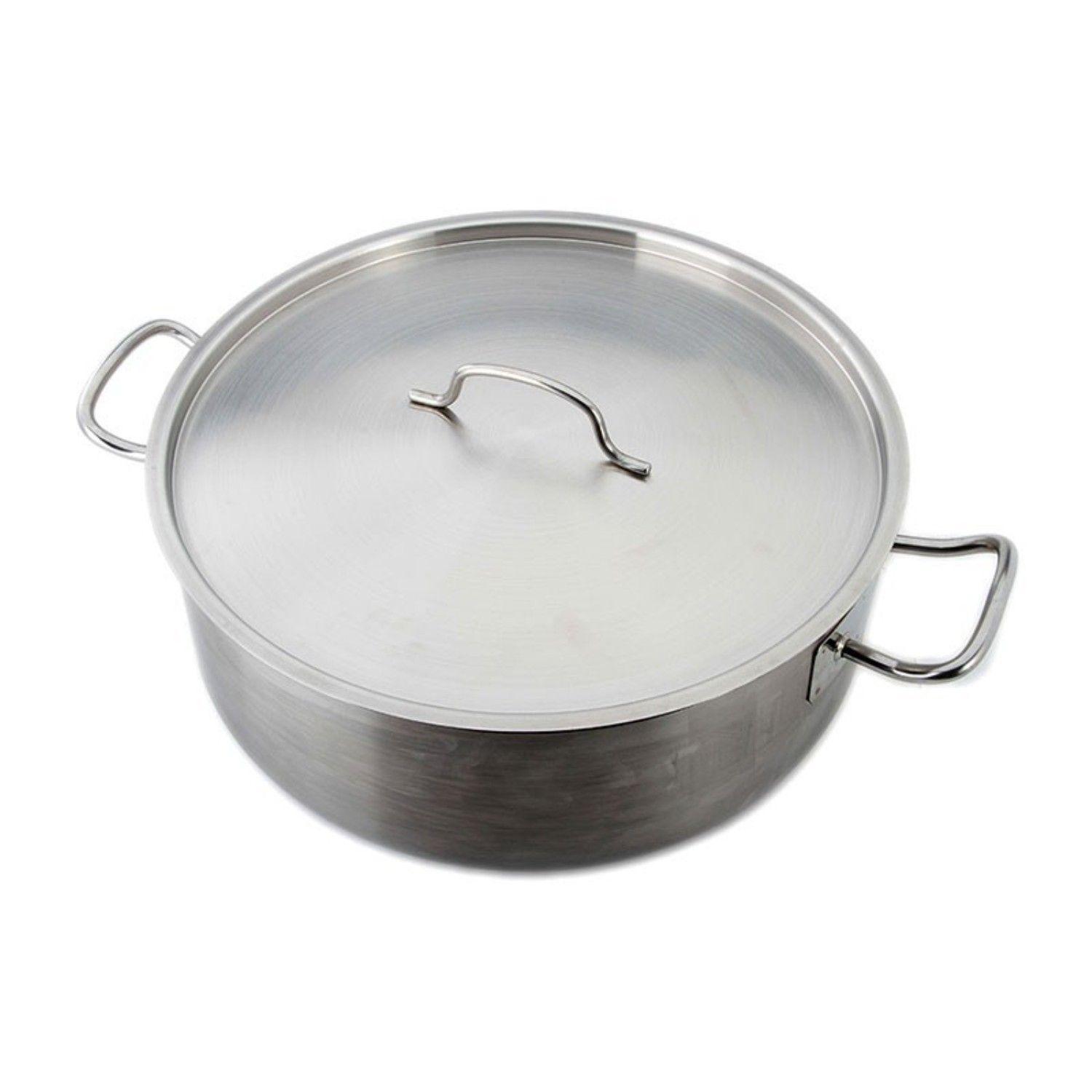Cacerola Baja con Tapa 27lt Acero Inoxidable 45x17cm Lacor-2
