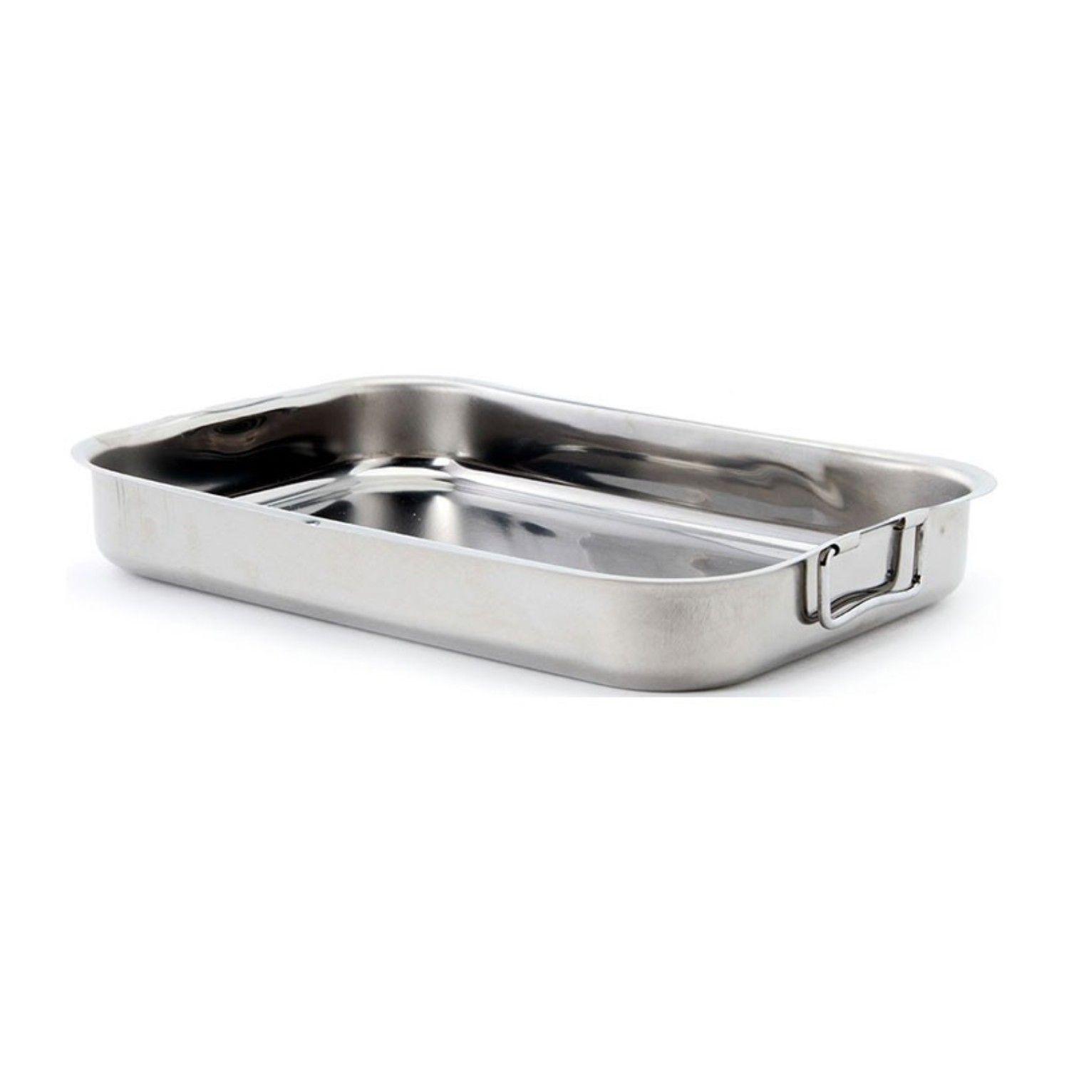 Asadera de Acero Inoxidable 40x28x5,6cm Lacor-0