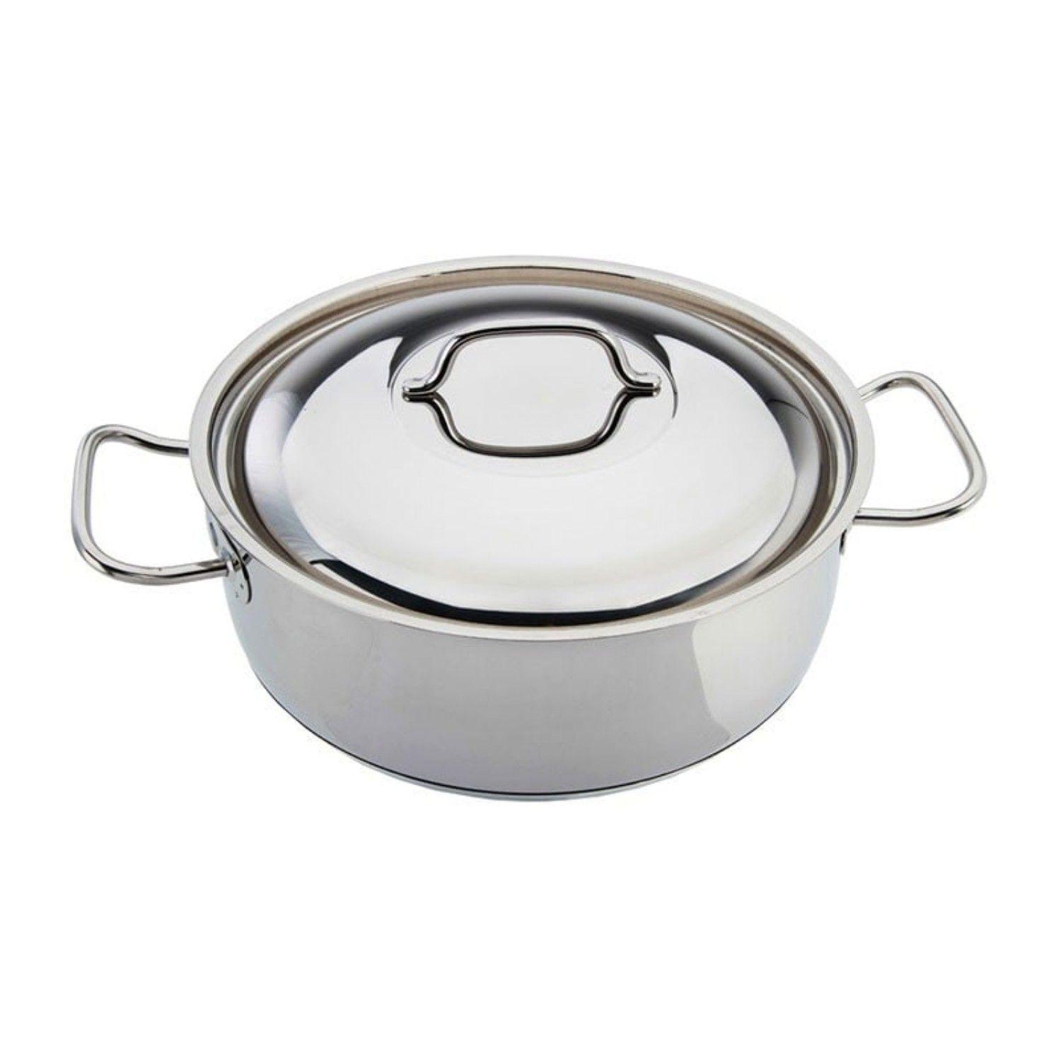 Cacerola con Tapa 6,5lt Acero Inoxidable 28x11cm Lacor-2