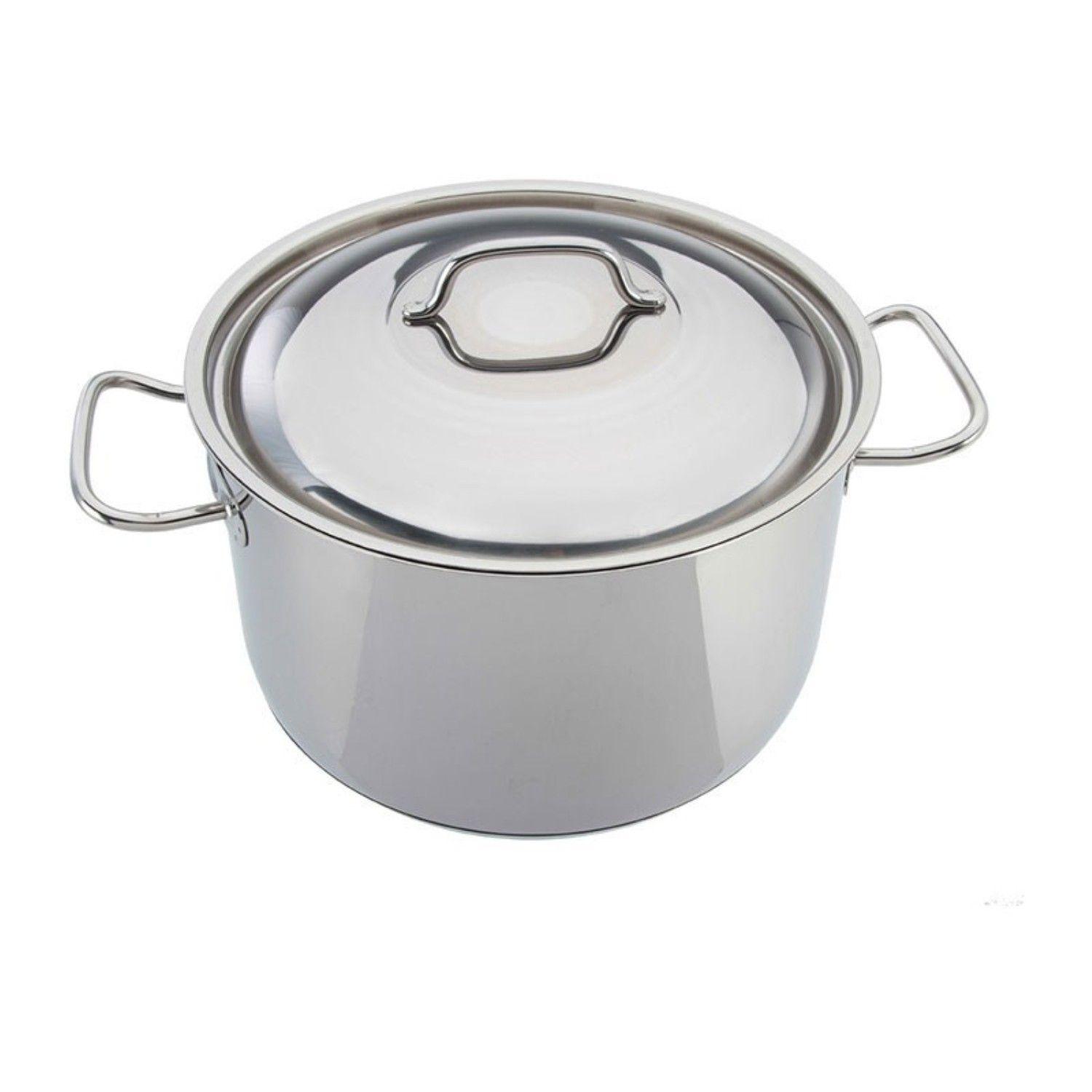 Olla con Tapa y Asas 10lt Acero Inoxidable 28x17cm Lacor-2